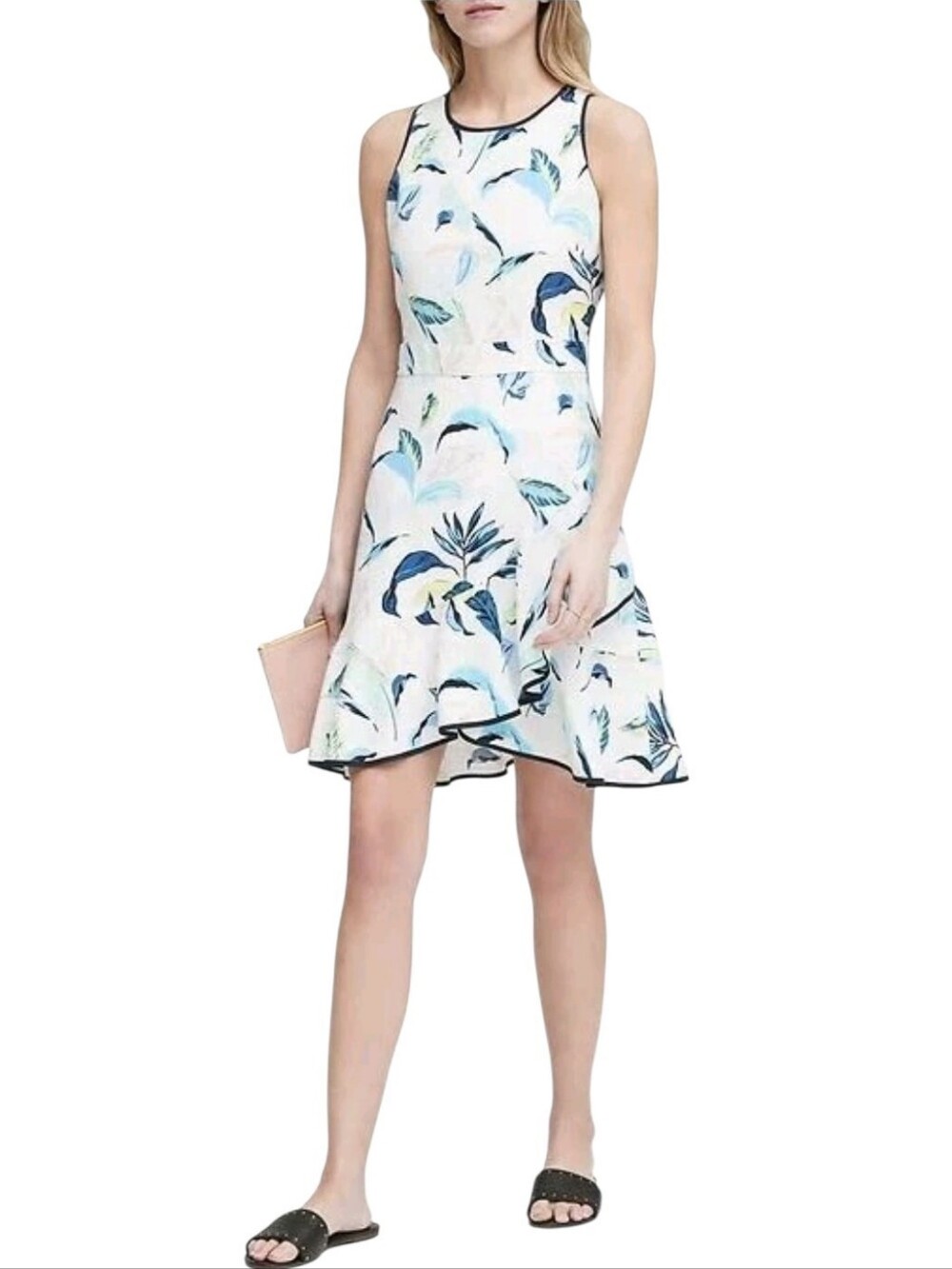NWOT Banana Republic Tiered Floral Print Midi Dress
